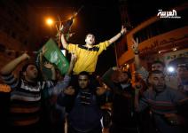 شادی پیروزی در غزه پس از آتش بس با اسرائیل (گزارش تصویری)