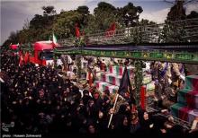 تشییع ۵۵ شهید گمنام تازه تفحص شده در ۱۴ استان کشور