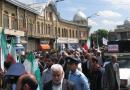 گزارش تصویری از تجمع اعتراض آمیز به هتک حرمت صحابه پیامبر(ص) در همدان